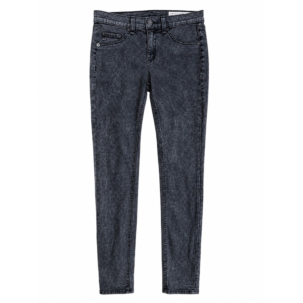 Rag & Bone Leggings Jeans Size 26 Dark Gray Wash Skinny Stretch Denim Made USA